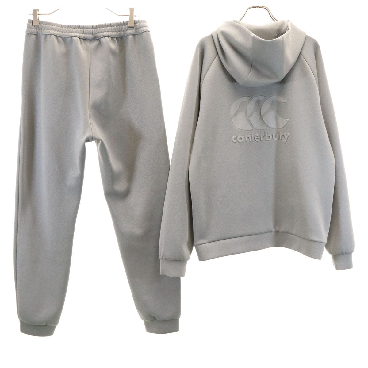 CANTERBURY OF NEW ZEALAND カンタベリー ジップパーカー 上下 セットアップ L グレー メンズ