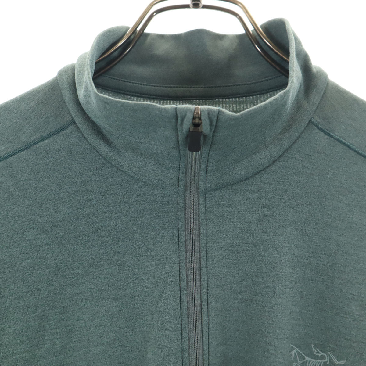 ARC'TERYX アークテリクス 長袖 ハーフジップ ウェア S グリーングレー系 アウトドア メンズ