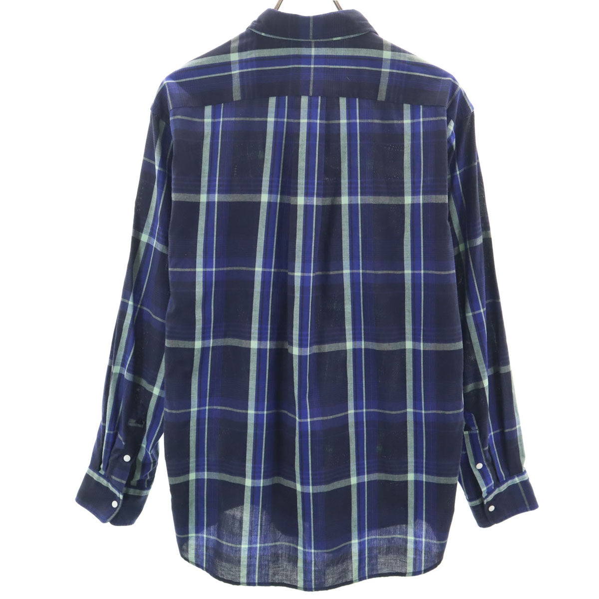 THE NORTH FACE ノースフェイス チェック柄 長袖 ハダネイチャー シャツ L ネイビー NR11957 アウトドア メンズ