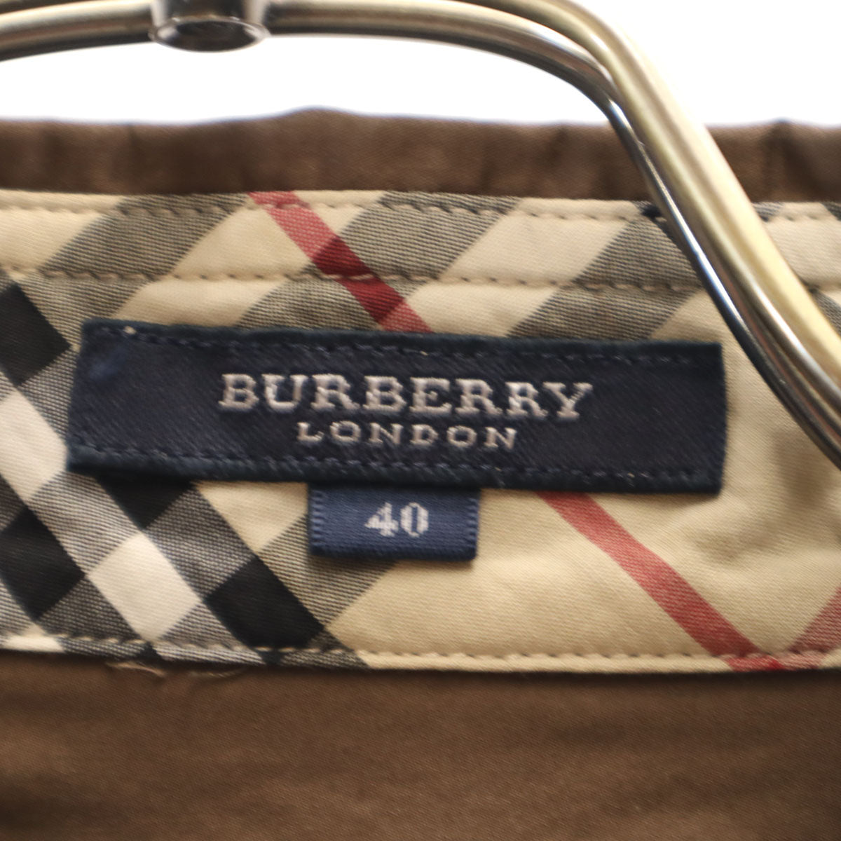 BURBERRY LONDON バーバリーロンドン ノースリーブ ワンピース 40 ブラウン 三陽商会 レディース