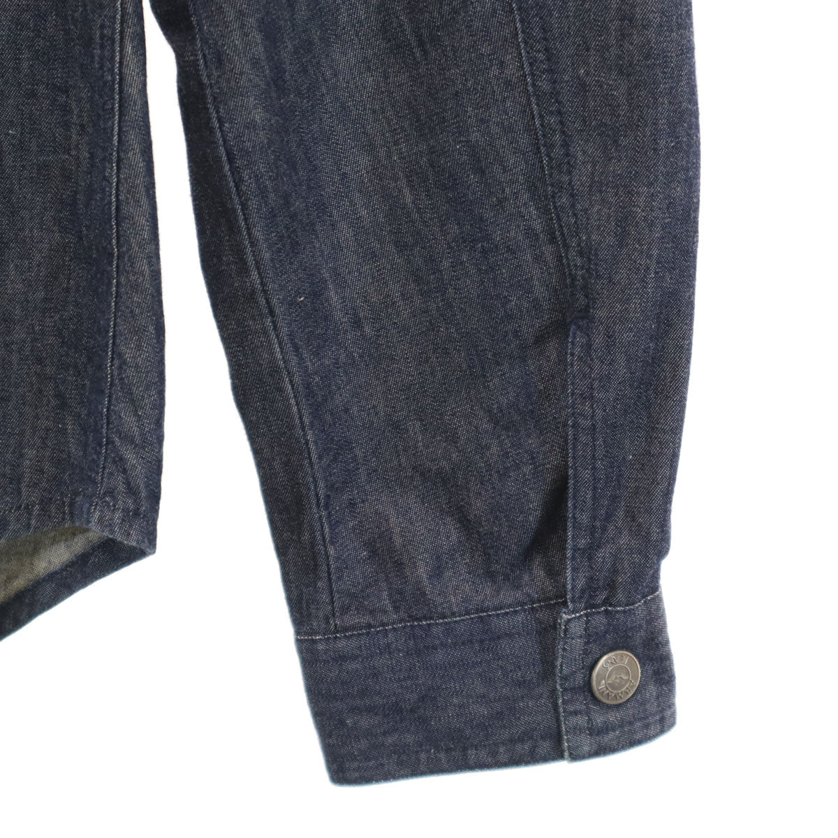 ARMANI JEANS アルマーニジーンズ イタリア製 長袖 シャンブレーシャツ 38 インディゴ レディース