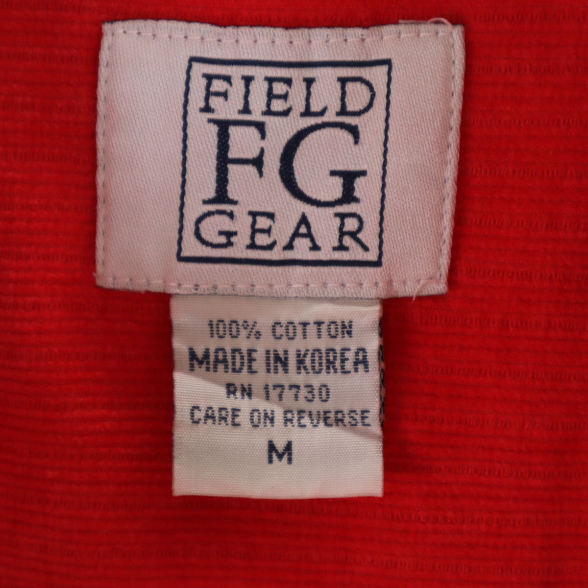 FIELD GEAR フィールドギア オールド 長袖 コーデュロイ ボタンダウンシャツ M レッド メンズ