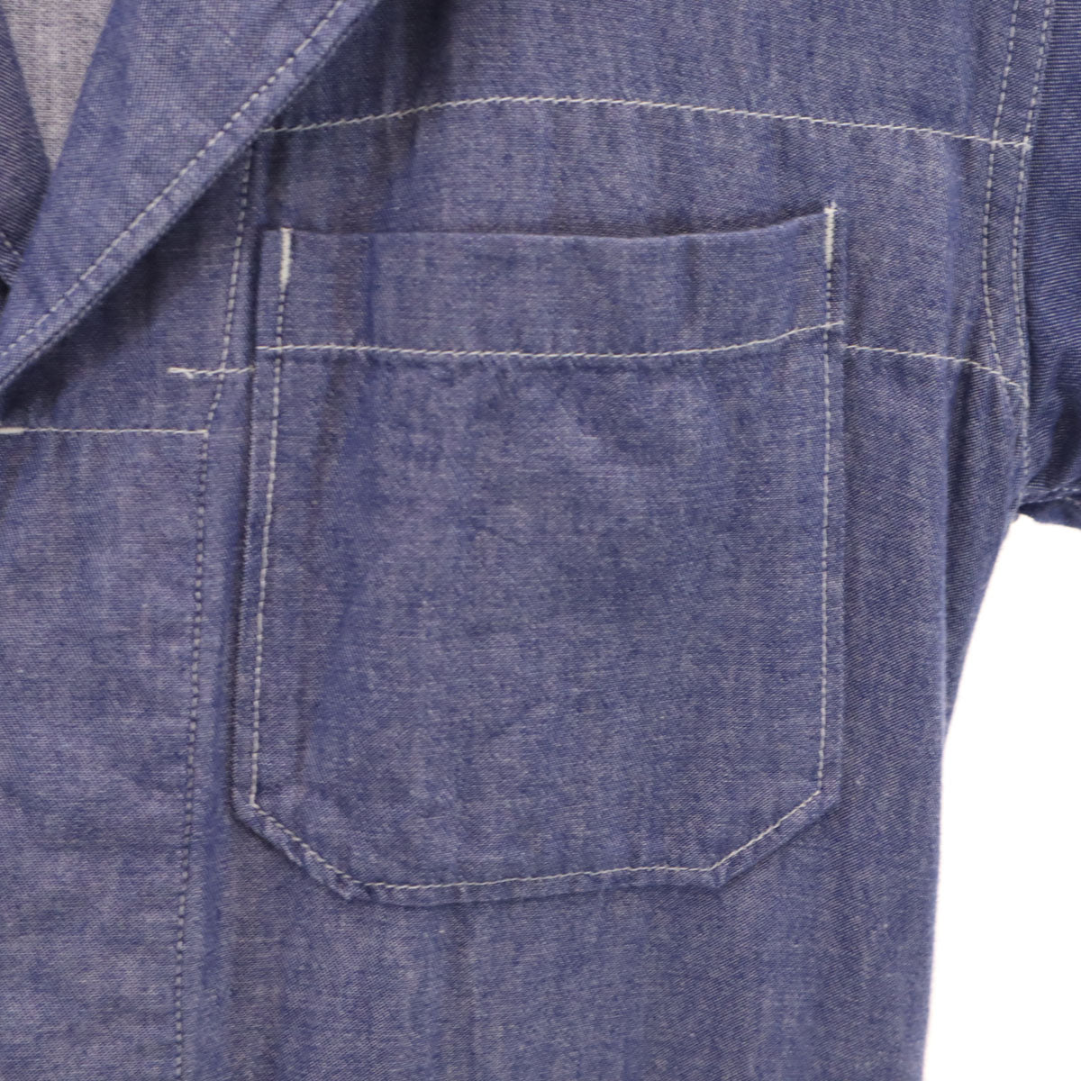 Engineered Garments エンジニアードガーメンツ USA製 シャンブレー カバーオール S 紫紺 メンズ