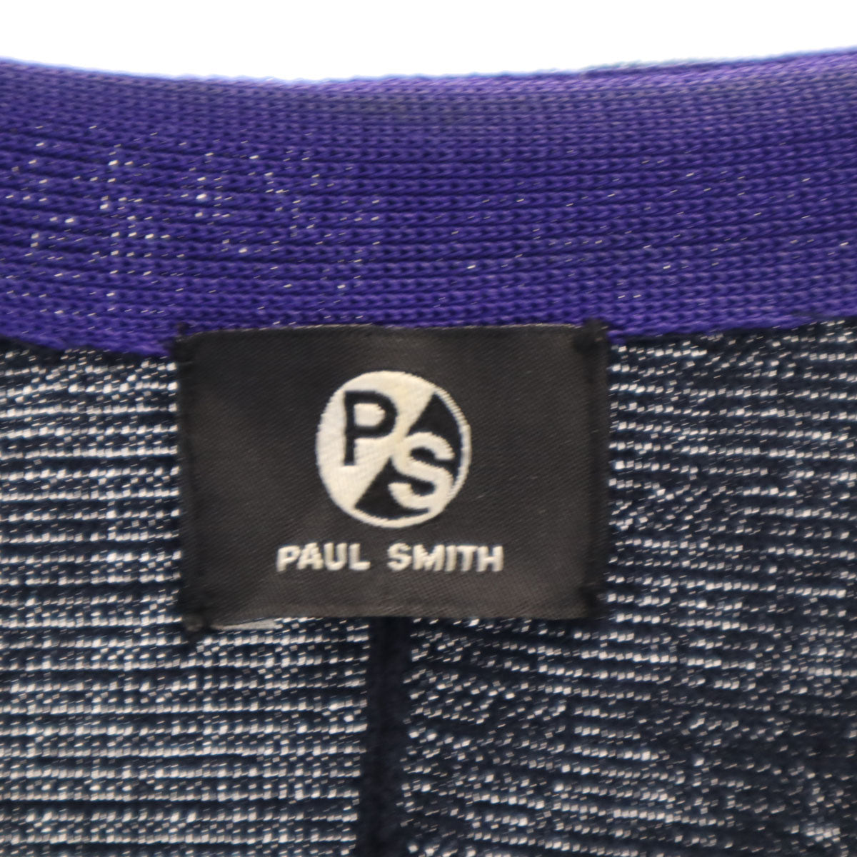 PS Paul Smith ピーエスポールスミス 長袖 ロング ニットカーディガン M ネイビー レディース