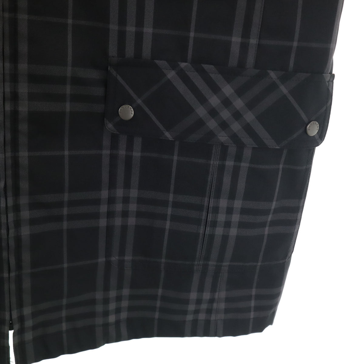 美品 BURBERRY LONDON バーバリーロンドン チェック柄 ウインドブレーカー 11 ブラック 三陽商会 ジャケット レディース