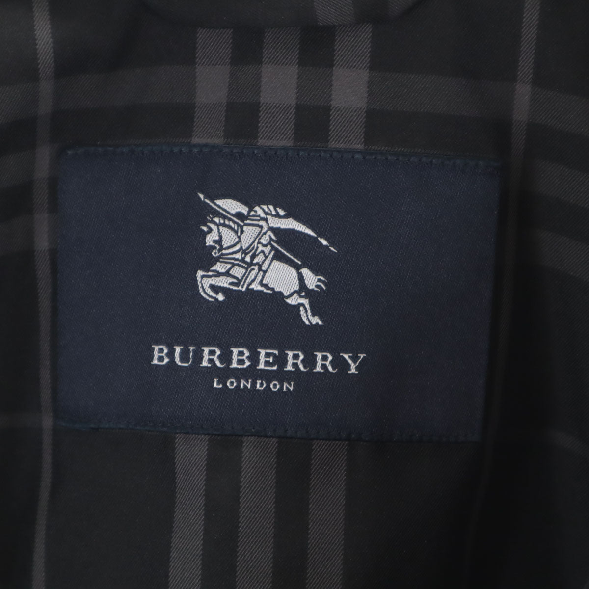 美品 BURBERRY LONDON バーバリーロンドン チェック柄 ウインドブレーカー 11 ブラック 三陽商会 ジャケット レディース