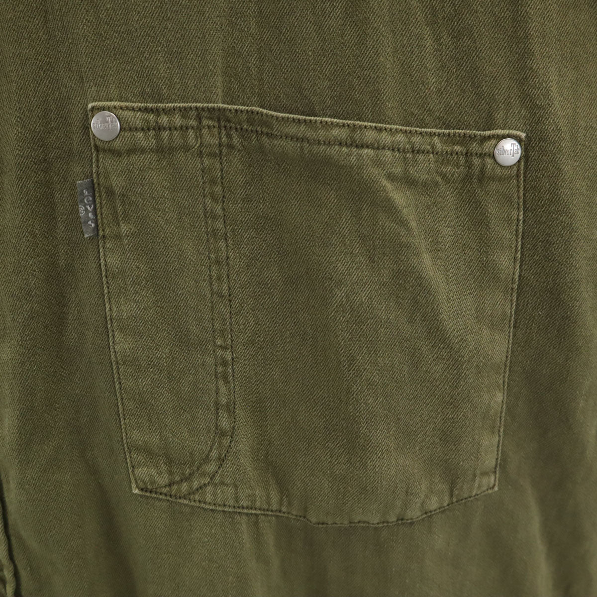Levi's リーバイス SILVER TAB 長袖 シャツ XL カーキ メンズ