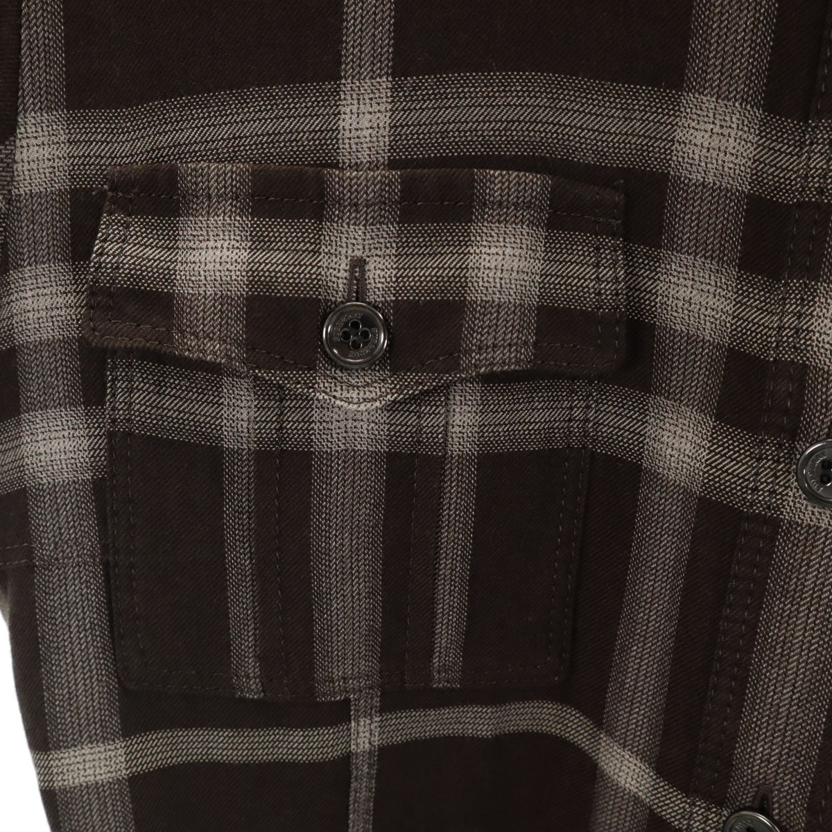 BURBERRY LONDON バーバリーロンドン 日本製 チェック柄 長袖 シャツ 38 ブラウン 三陽商会 レディース