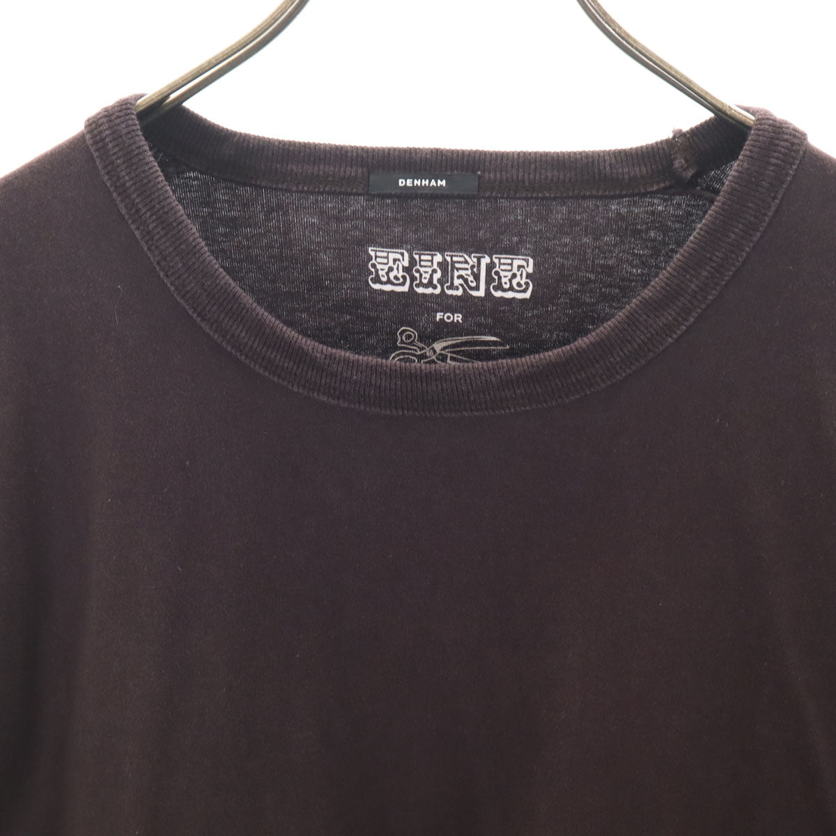 DENHAM デンハム 長袖 Tシャツ L ブラウン ロンT メンズ