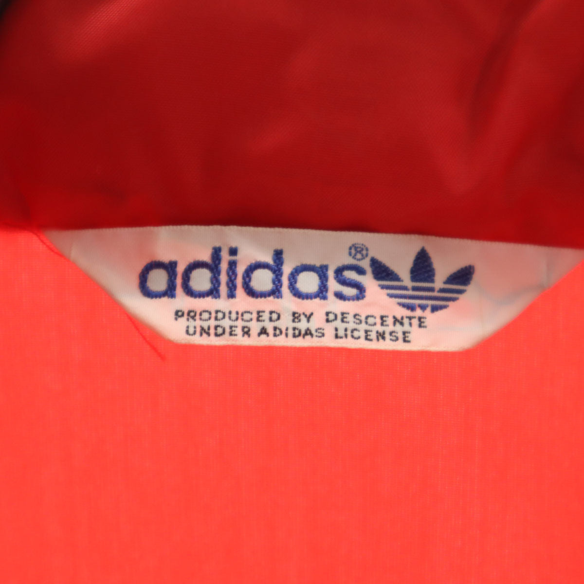 adidas アディダス 70s ヴィンテージ ナイロンジャケット S レッド デサント メンズ