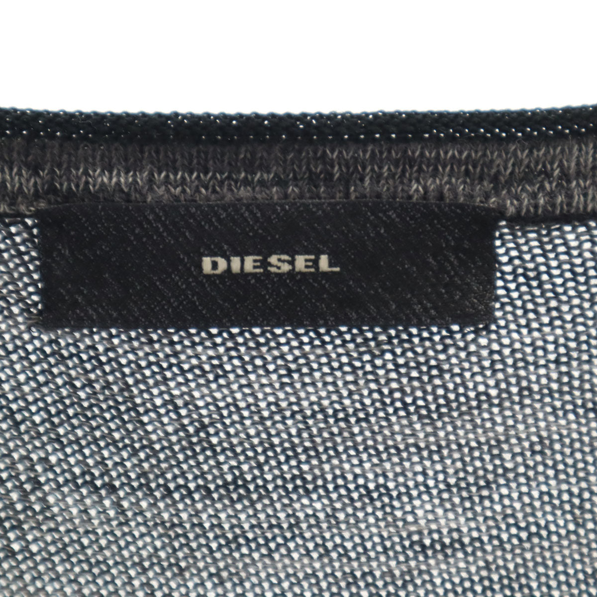 DIESEL ディーゼル イタリア製 長袖 ニットカーディガン S チャコールグレー レディース