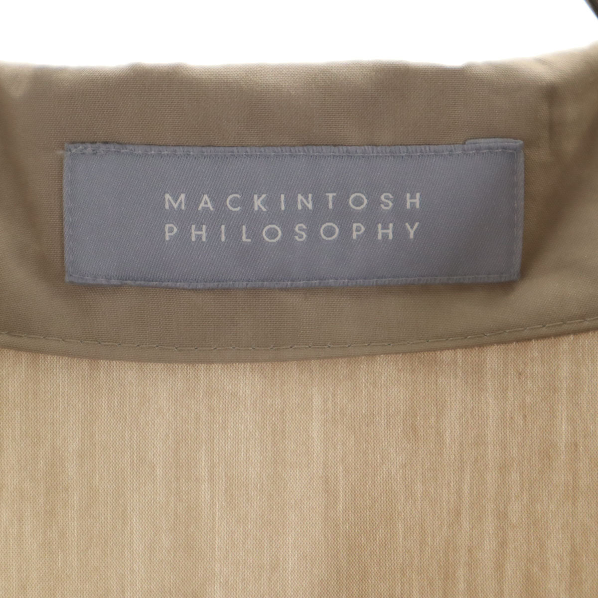 MACKINTOSH PHILOSOPHY マッキントッシュフィロソフィー 日本製 長袖 シャツワンピース 2 ベージュ レディース
