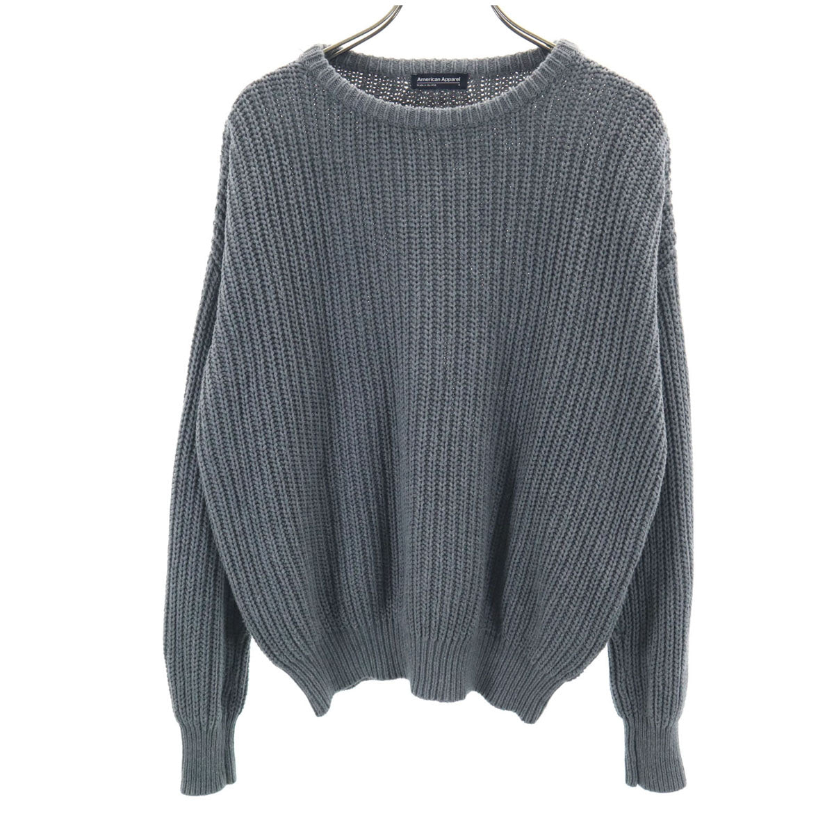 American Apparel アメリカンアパレル 長袖 セーター S グレー ニット メンズ