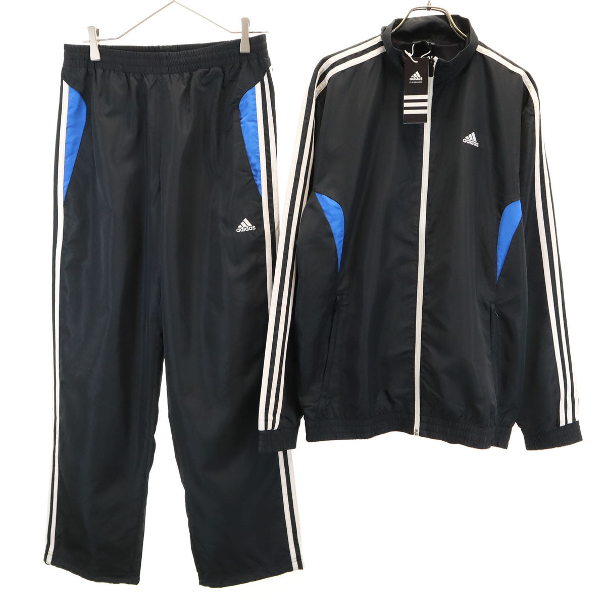 未使用 adidas アディダス ウインドブレーカー 上下 セットアップ M ブラック メンズ