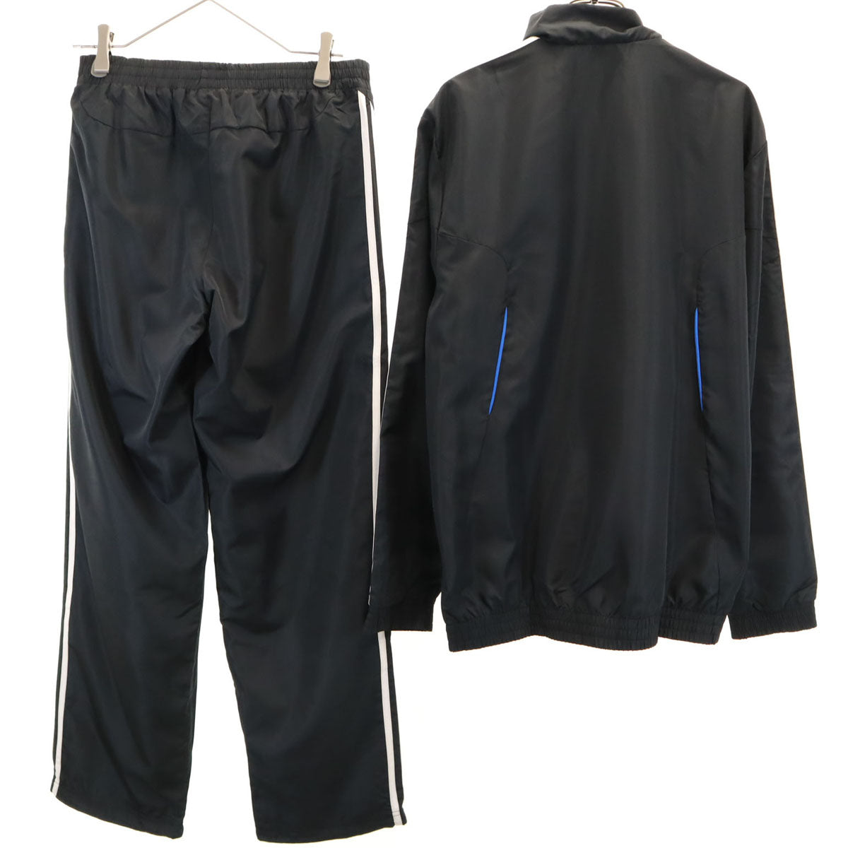 未使用 adidas アディダス ウインドブレーカー 上下 セットアップ M ブラック メンズ