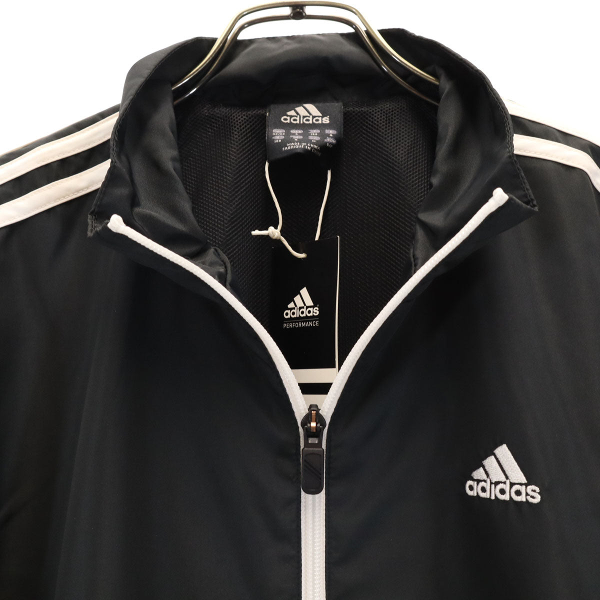 未使用 adidas アディダス ウインドブレーカー 上下 セットアップ M ブラック メンズ