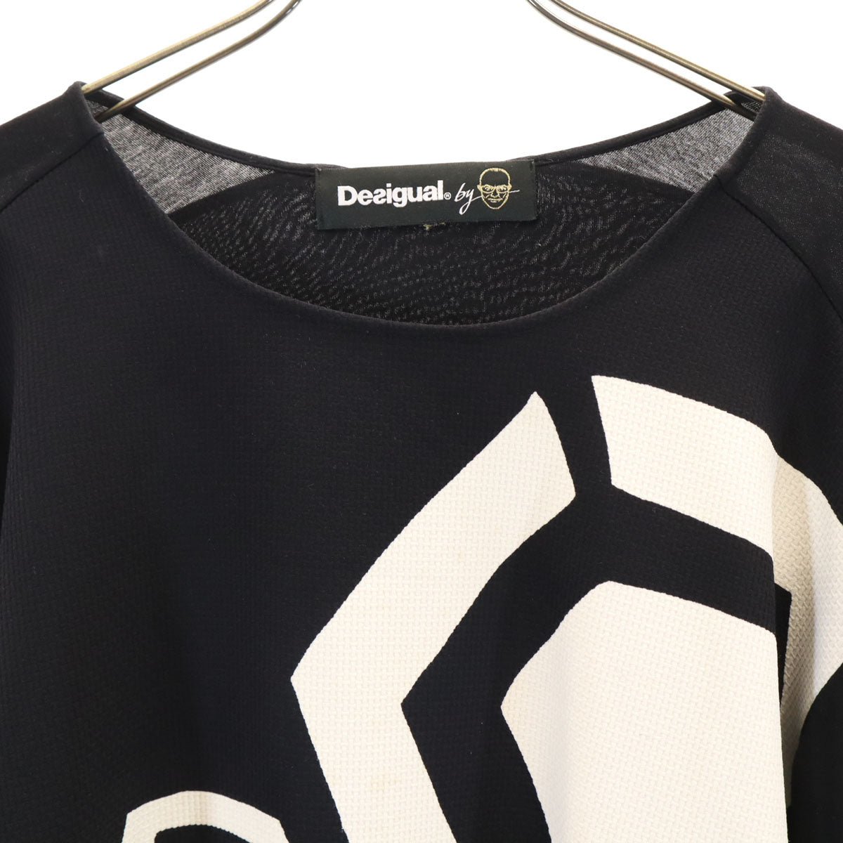 Desigual デシグアル christian lacroix クリスチャン・ラクロワ コラボ 長袖 カットソー M ブラック レディース