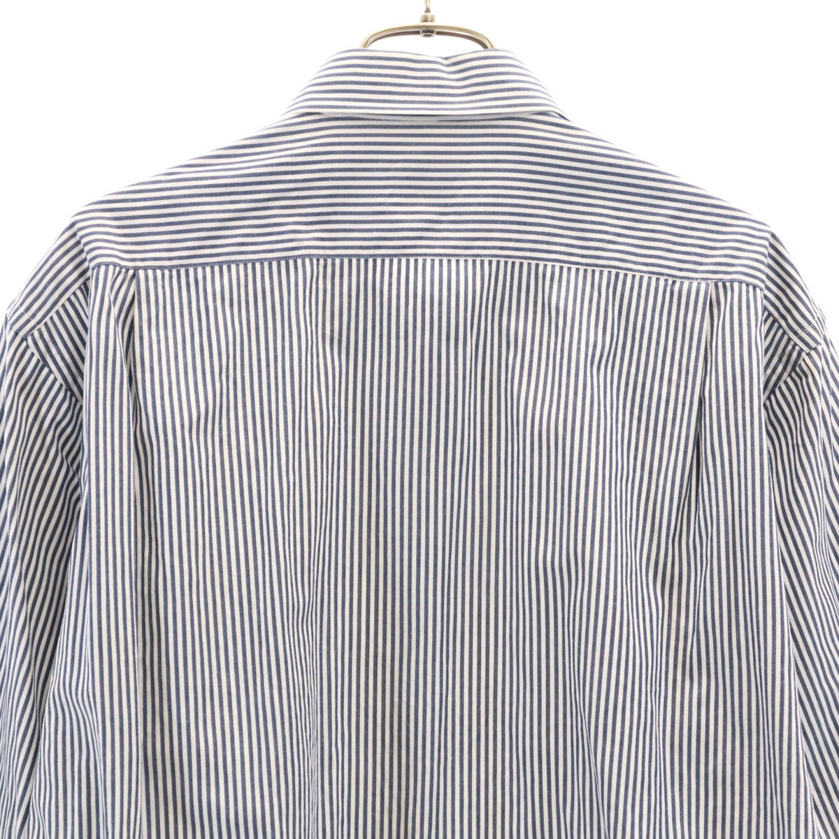 Burberrys バーバリーズ 90s 日本製 オールド ストライプ柄 長袖 コットンシャツ 42-80 ネイビー メンズ