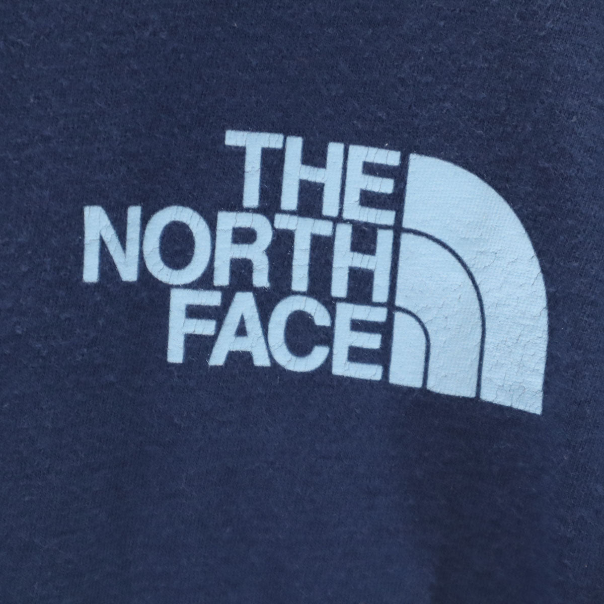 THE NORTH FACE ノースフェイス バックプリント 長袖 Tシャツ M ネイビー AXEV388 アウトドア ロンT メンズ