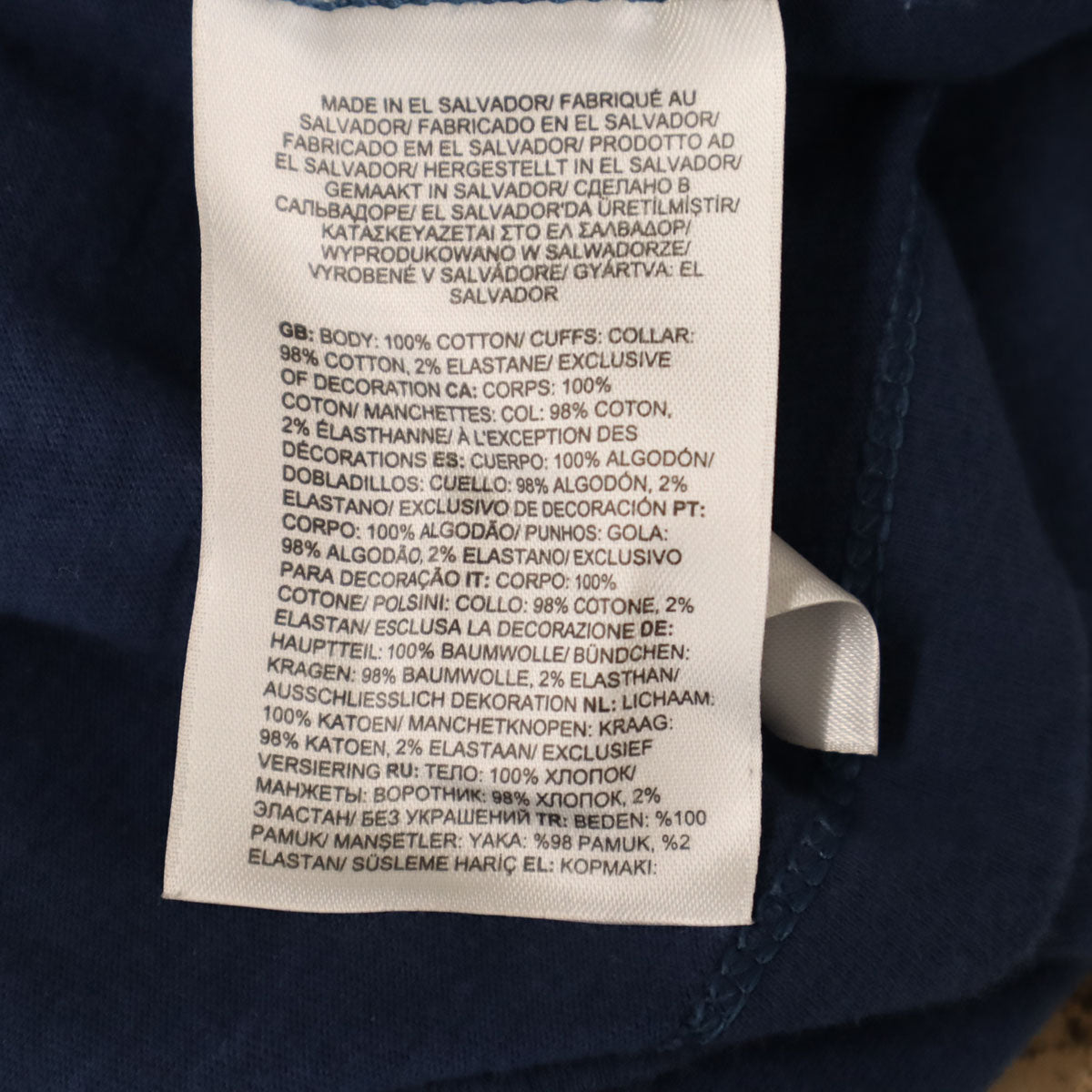 THE NORTH FACE ノースフェイス バックプリント 長袖 Tシャツ M ネイビー AXEV388 アウトドア ロンT メンズ