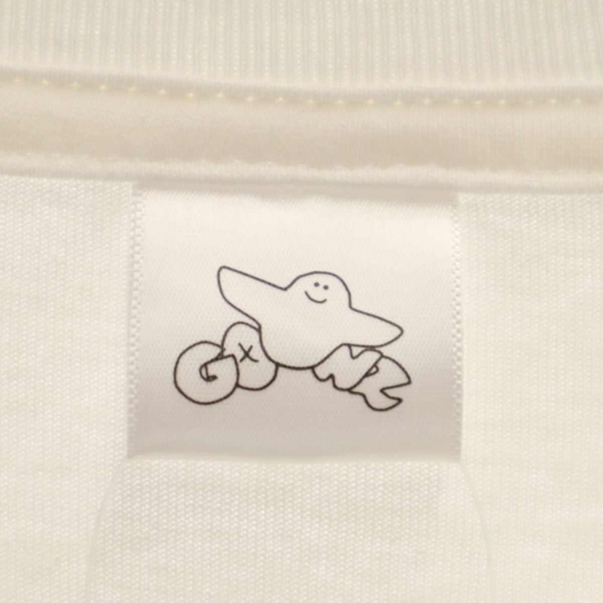 未使用 Mark Gonzales マークゴンザレス バックプリント 長袖 Tシャツ L ホワイト ロンT メンズ