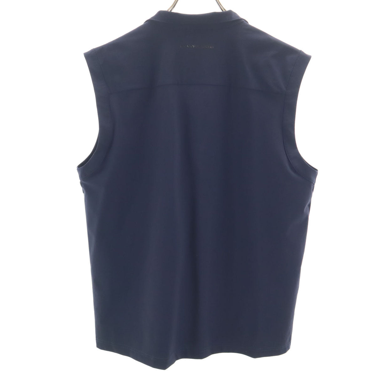 美品 LANVIN SPORT ランバンスポール ゴルフ ベスト 40 ネイビー メンズ