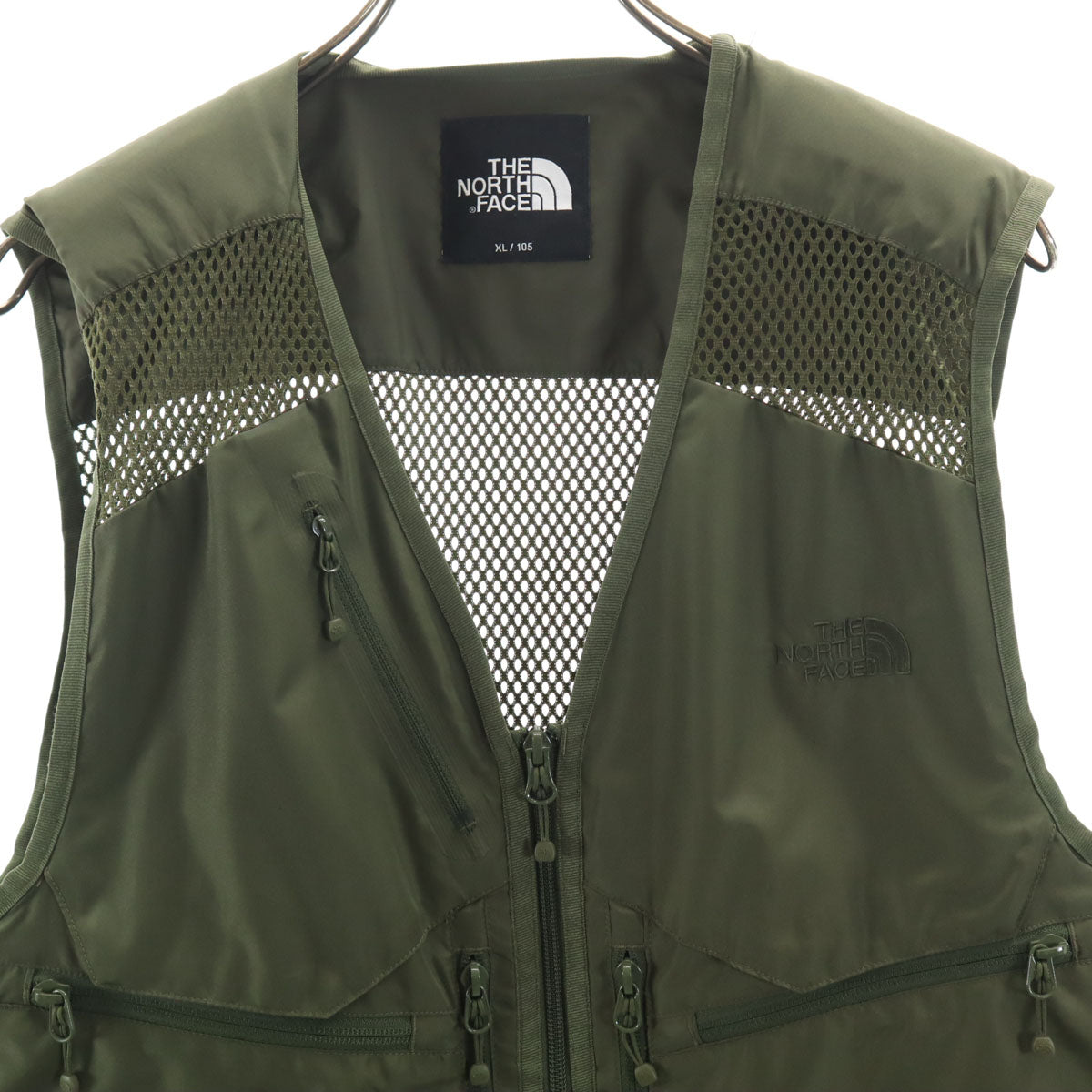THE NORTH FACE ノースフェイス ギアメッシュ ベスト XL カーキ NV3BK00C アウトドア メンズ