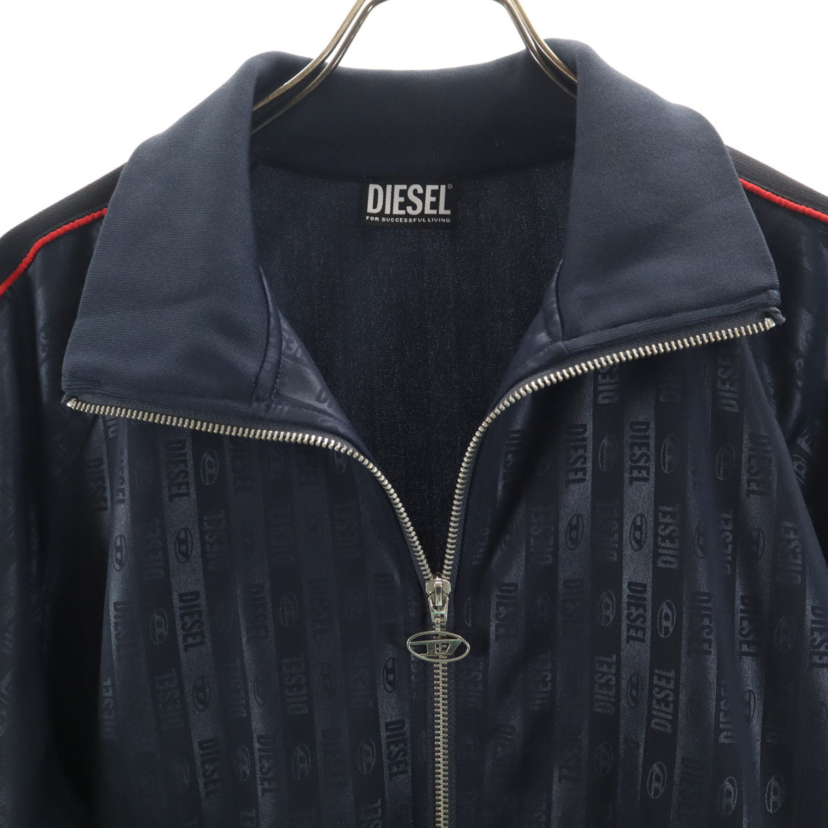 DIESEL ディーゼル 総ロゴ トラックジャケット XL ネイビー ジャージ メンズ