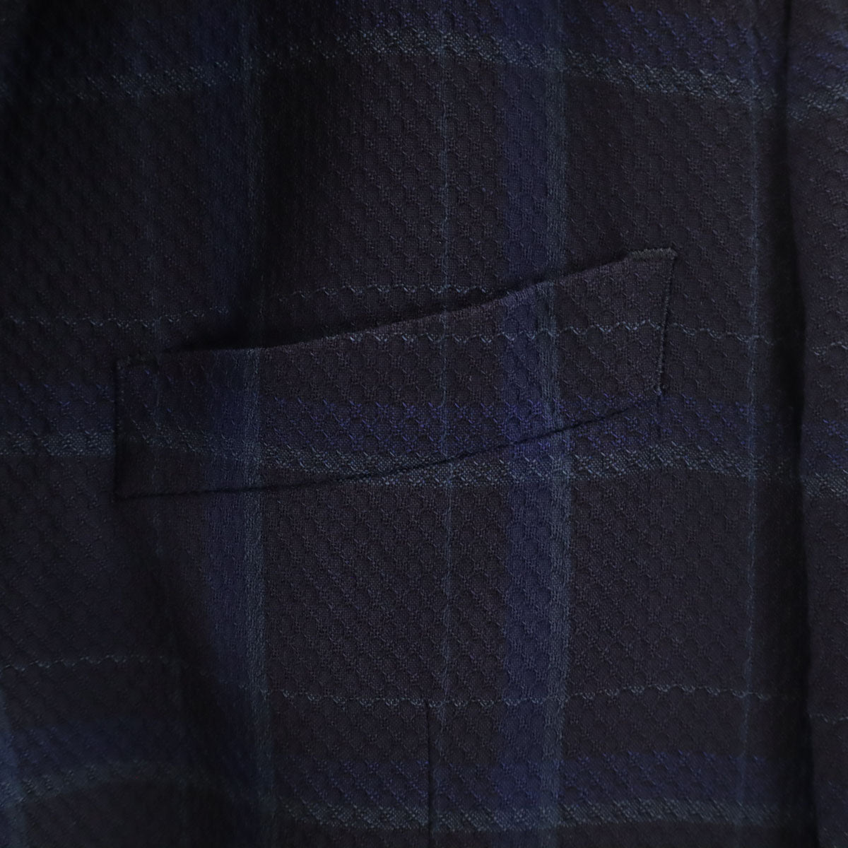 Paul Smith ポールスミス 日本製 チェック柄 テーラードジャケット M ネイビー アンコン メンズ