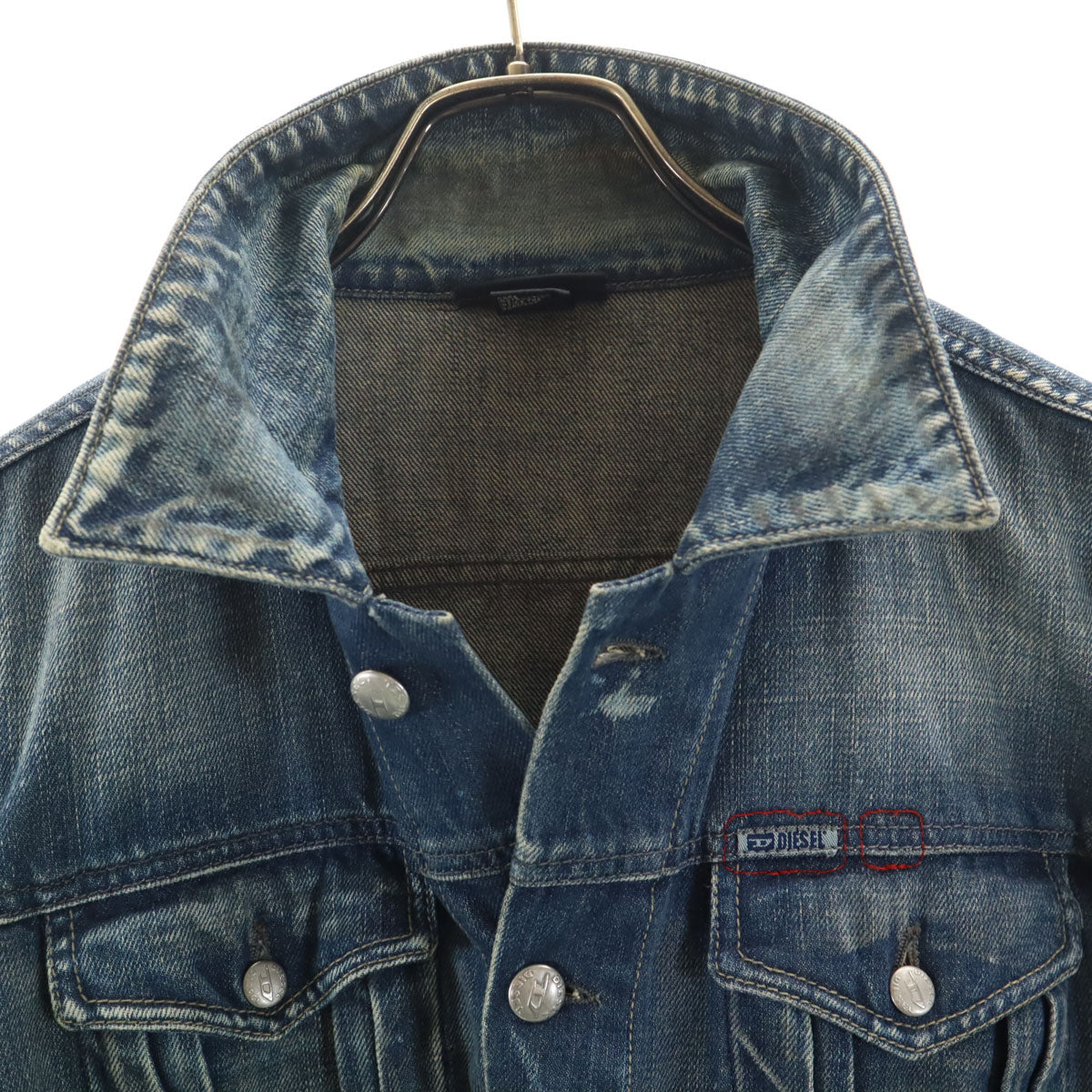 DIESEL ディーゼル イタリア製 デニムジャケット M ウォッシュブルー ジージャン トラッカー メンズ