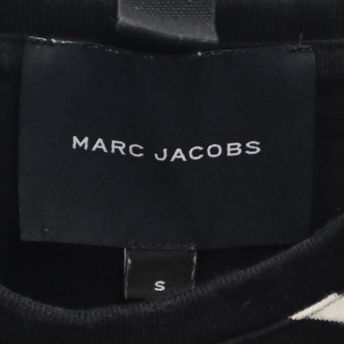 MARC JACOBS マークジェイコブス ポルトガル製 ボーダー柄 長袖 バスクシャツ S ブラック レディース