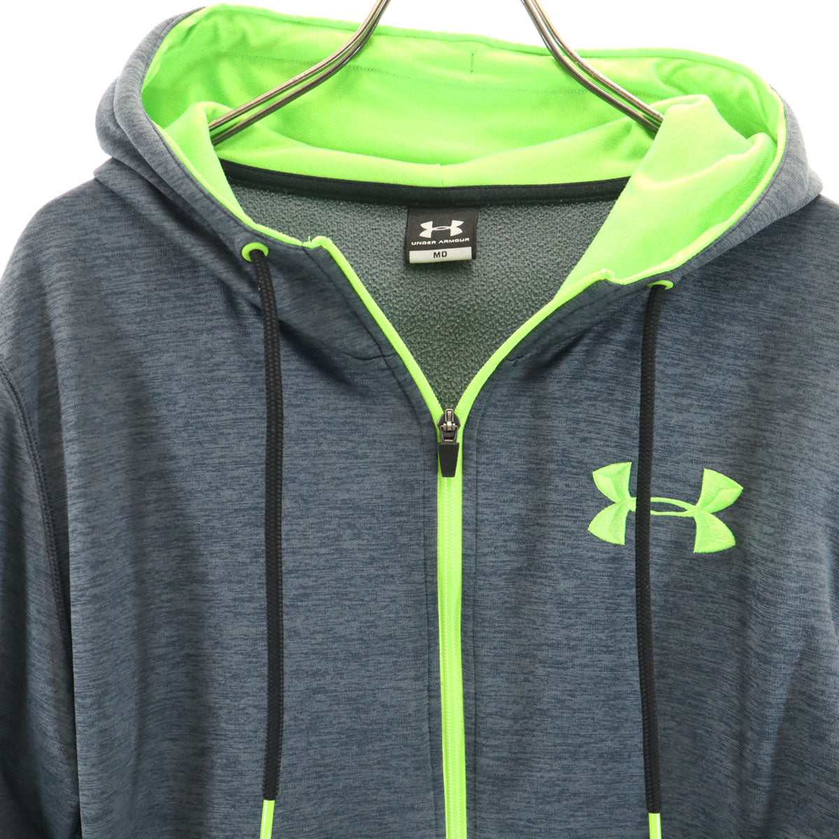 UNDER ARMOUR アンダーアーマー 長袖 ジップパーカー M チャコールグレー メンズ