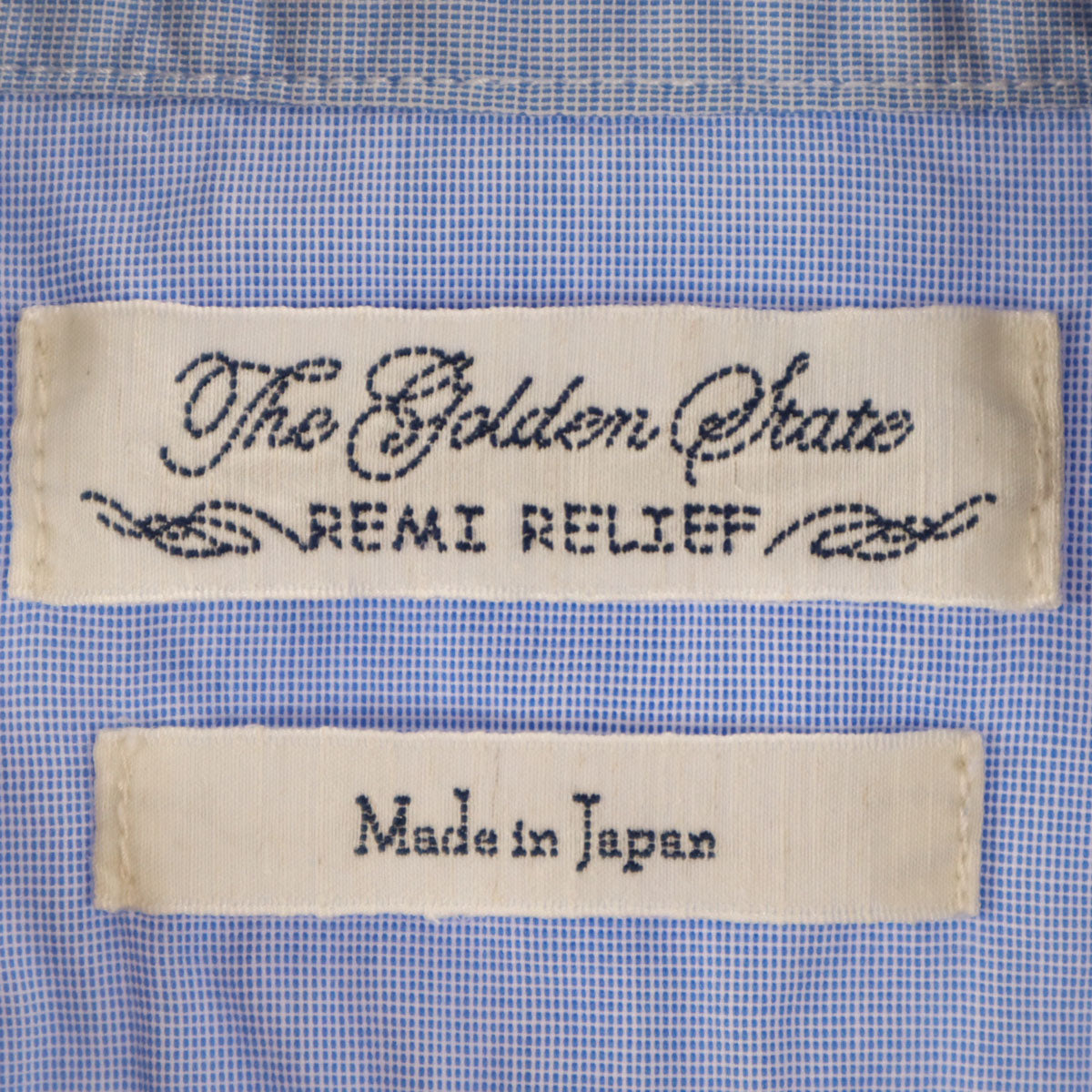 REMI RELIEF レミレリーフ 日本製 長袖 シャツ S ブルー レディース