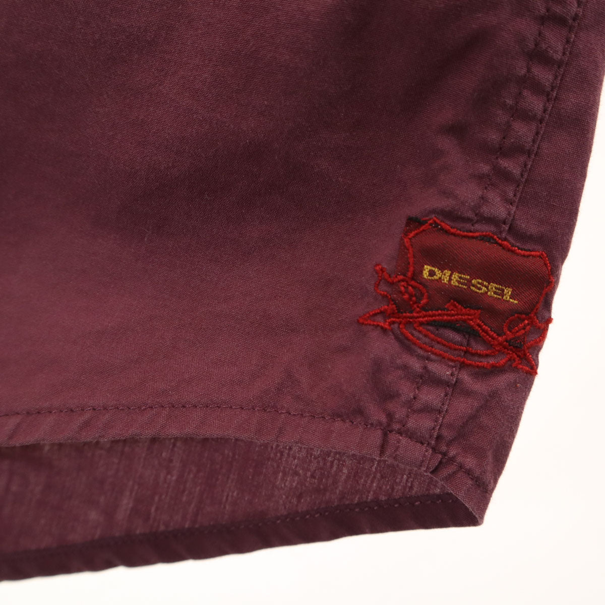 DIESEL ディーゼル 長袖 ミリタリーシャツ XL ワインレッド メンズ