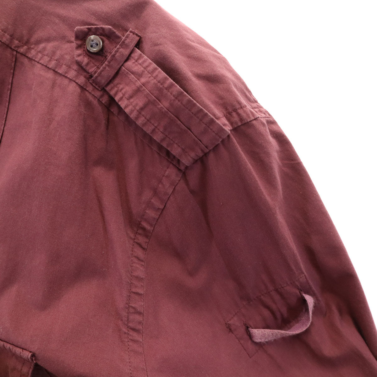 DIESEL ディーゼル 長袖 ミリタリーシャツ XL ワインレッド メンズ