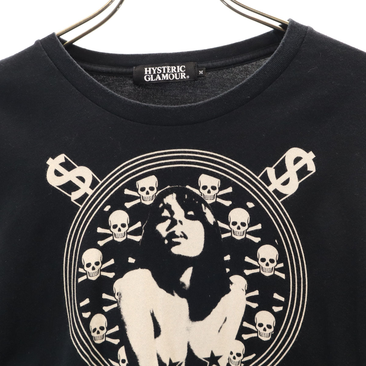 HYSTERIC GLAMOUR ヒステリックグラマー 日本製 長袖 Tシャツ M ブラック ロンT レディース