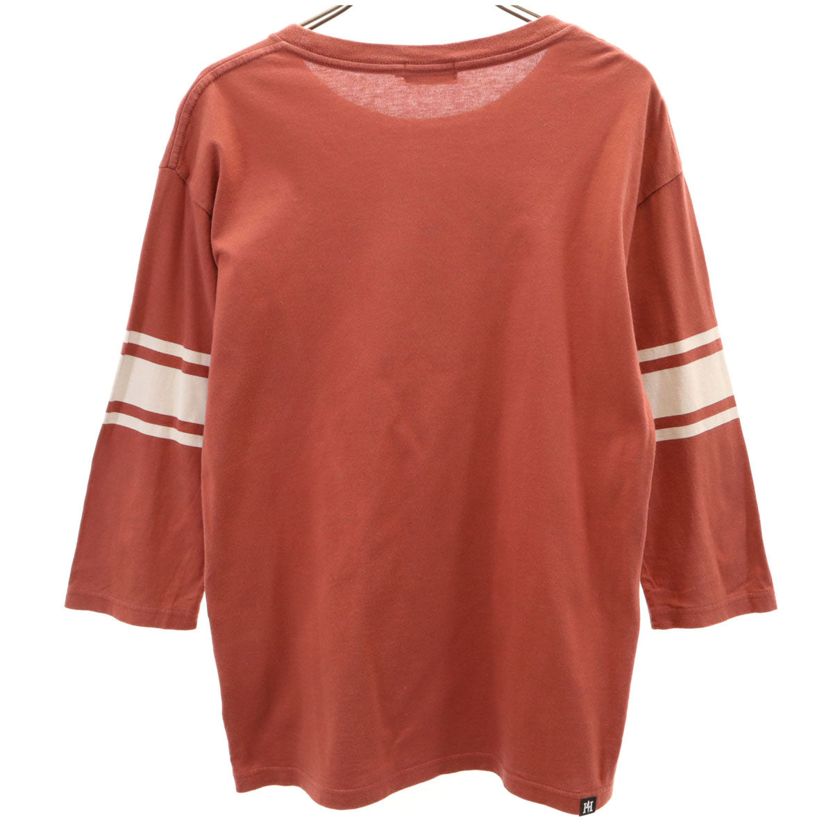 HYSTERIC GLAMOUR ヒステリックグラマー 日本製 7分袖 Tシャツ XS レンガ色 メンズ