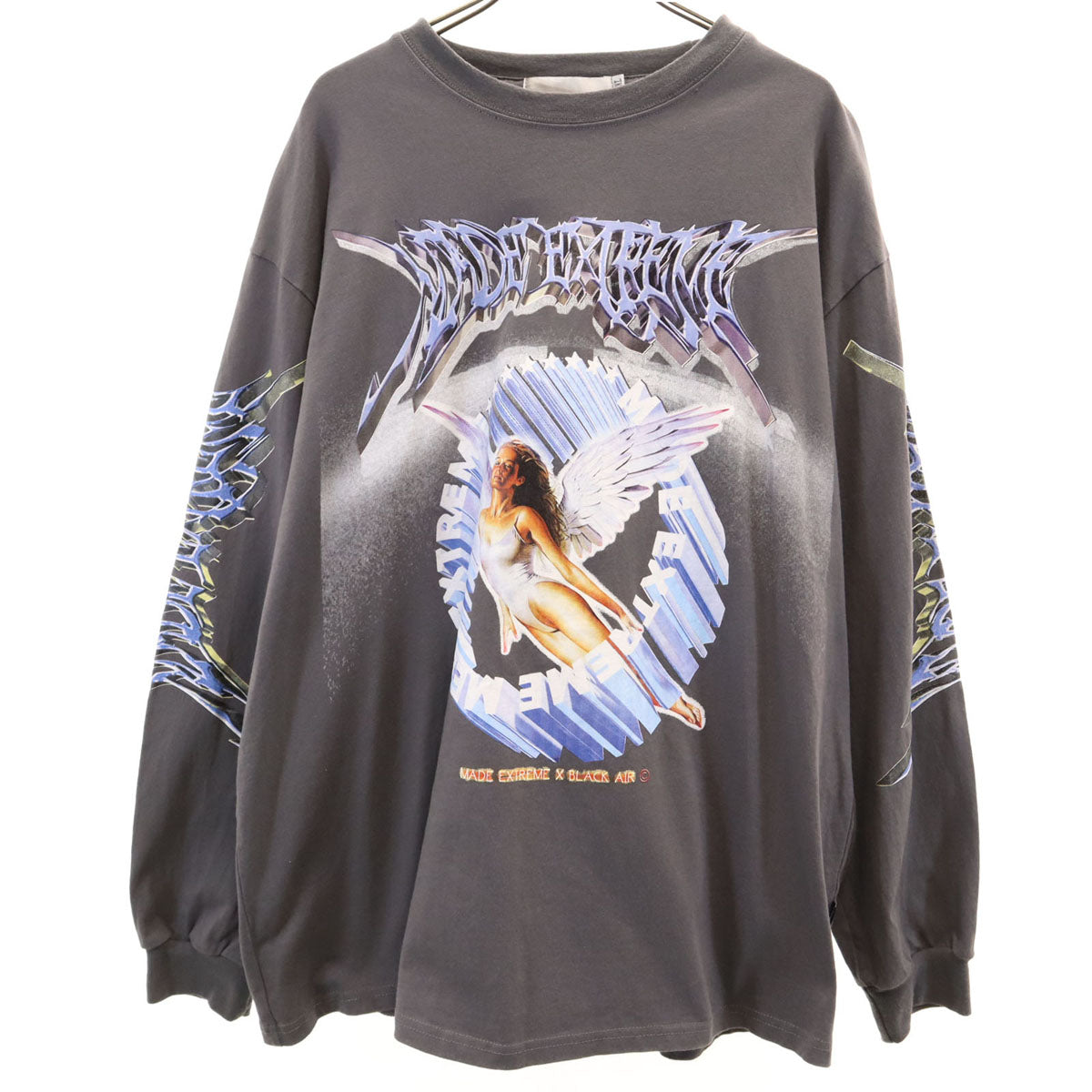 MADE EXTREME メイドエクストリーム 長袖 Tシャツ XL チャコールグレー ロンT メンズ