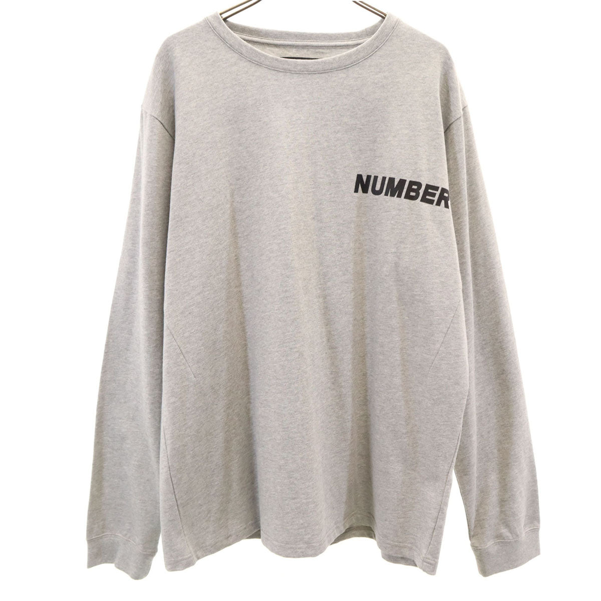 NUMBER (N)INE DENIM ナンバーナイン デニム 長袖 Tシャツ XL グレー ロンT メンズ