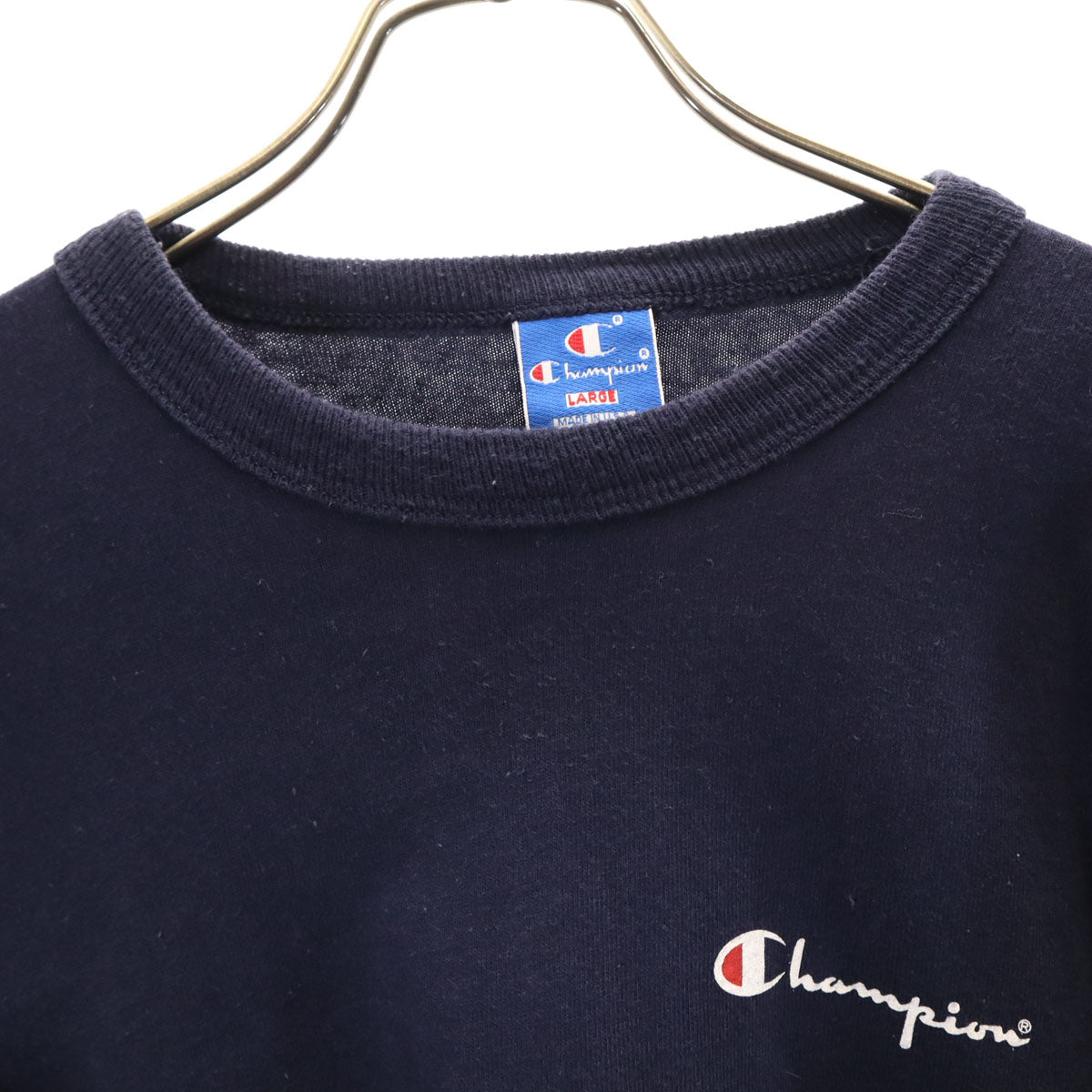 Champion チャンピオン 90s USA製 オールド 長袖 Tシャツ L ネイビー ロンT メンズ
