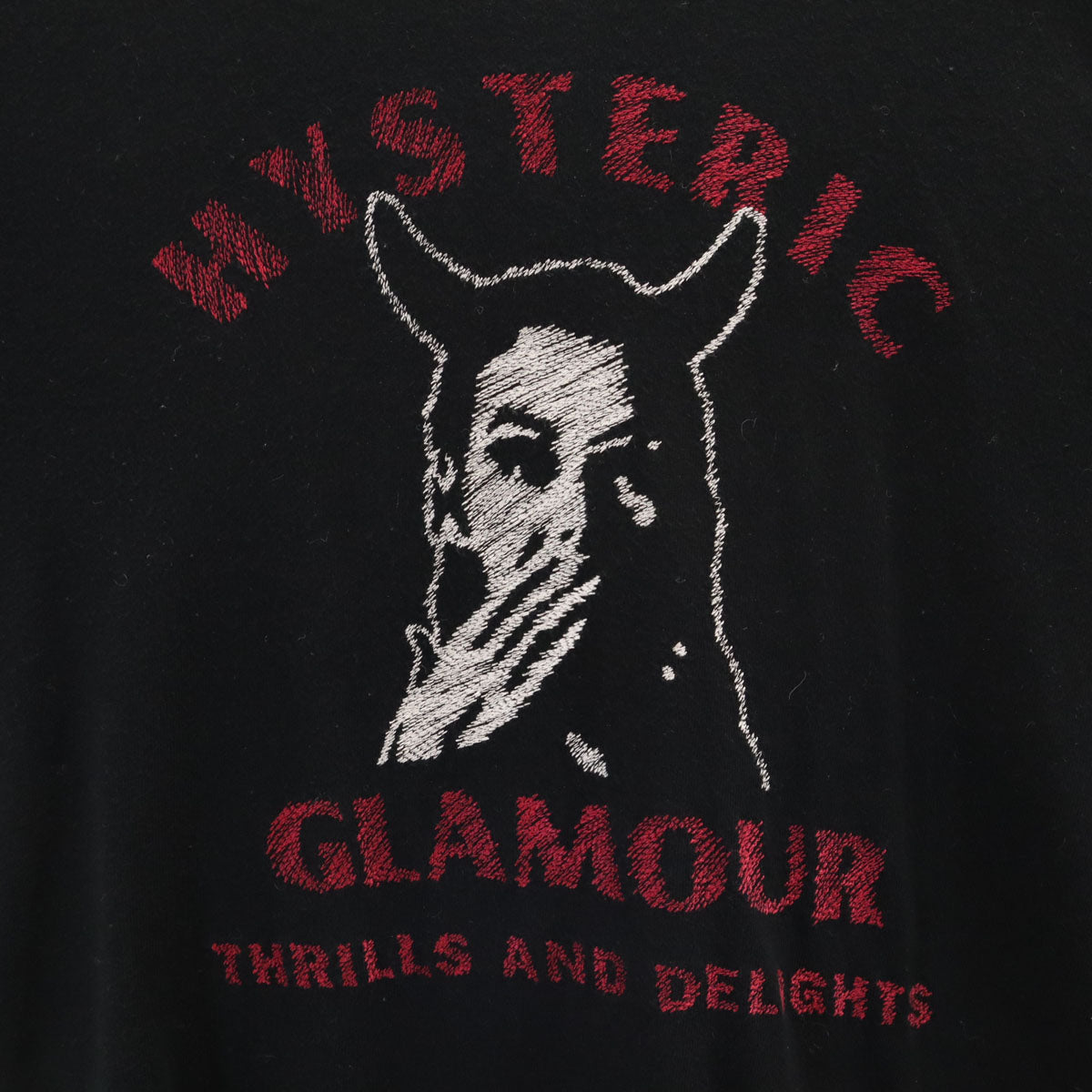 HYSTERIC GLAMOUR ヒステリックグラマー 日本製 長袖 Tシャツ FREE ブラック ロンT レディース