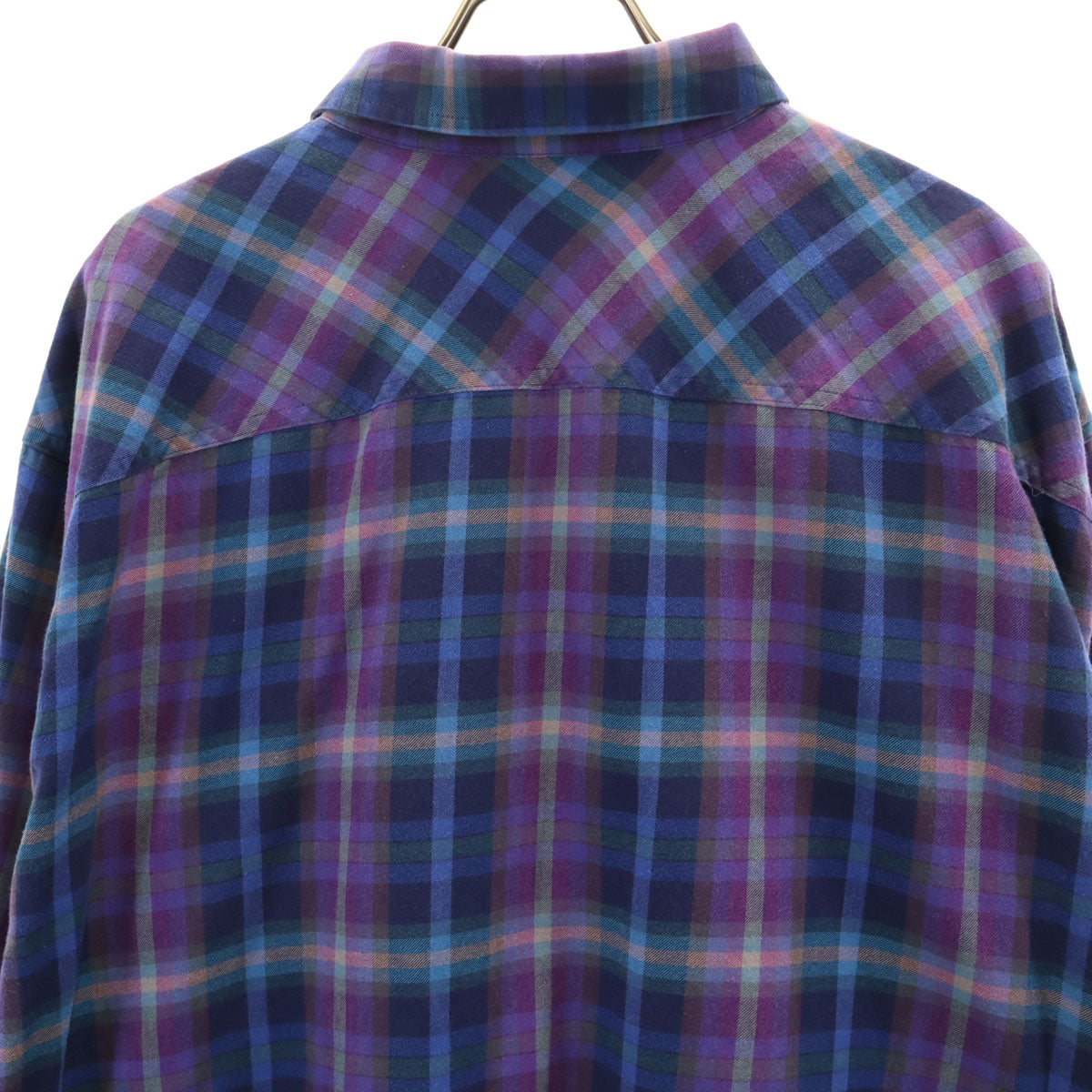 patagonia パタゴニア チェック柄 長袖 シャツ XL パープル 53856FA13 アウトドア メンズ