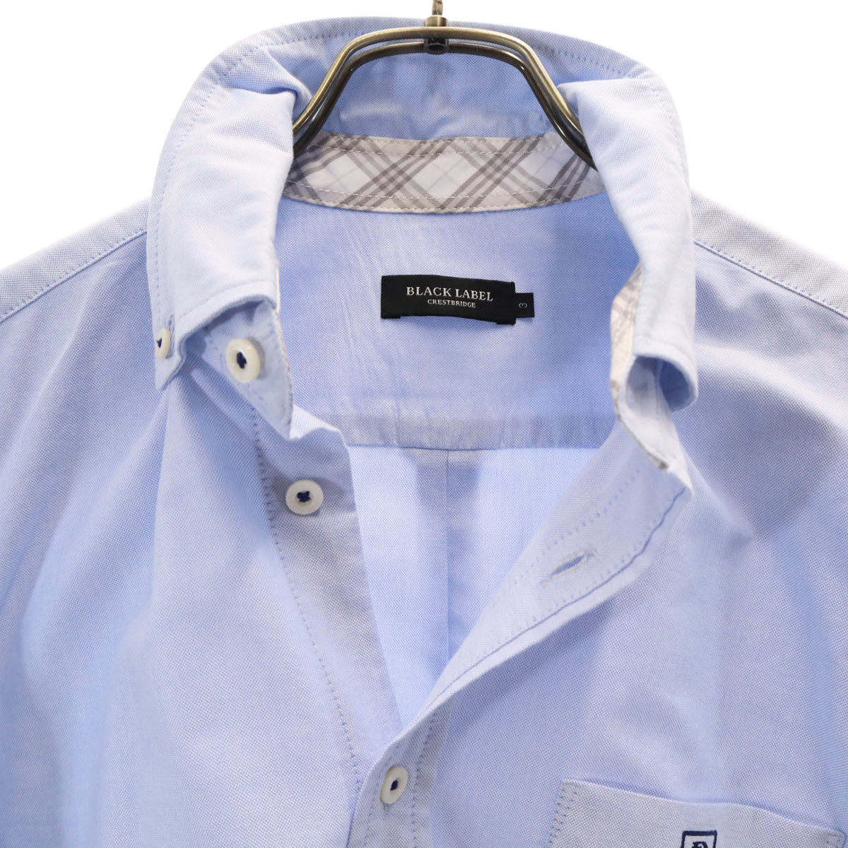 BLACK LABEL CRESTBRIDGE ブラックレーベルクレストブリッジ 長袖 オックスフォード ボタンダウンシャツ 3 ブルー系 メンズ