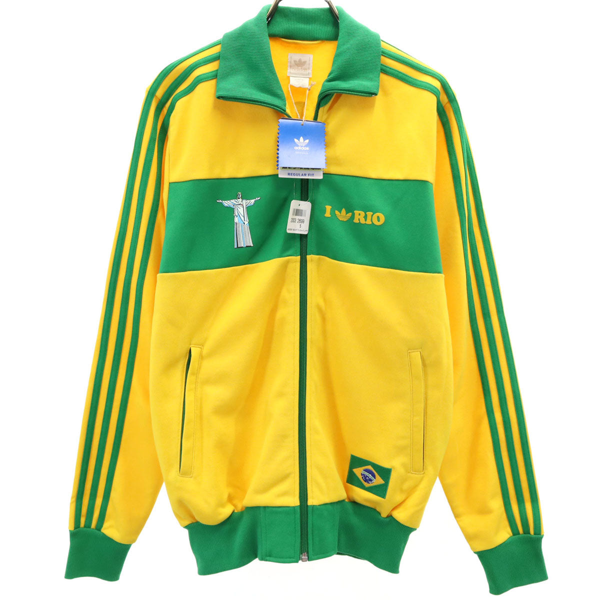 未使用 adidas Originals アディダスオリジナルス リオデジャネイロ トラックジャケット S/M イエロー ブラジル メンズ