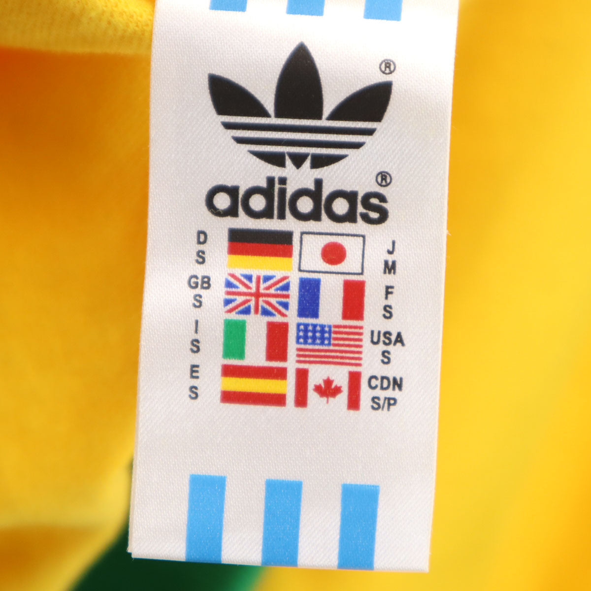 未使用 adidas Originals アディダスオリジナルス リオデジャネイロ トラックジャケット S/M イエロー ブラジル メンズ