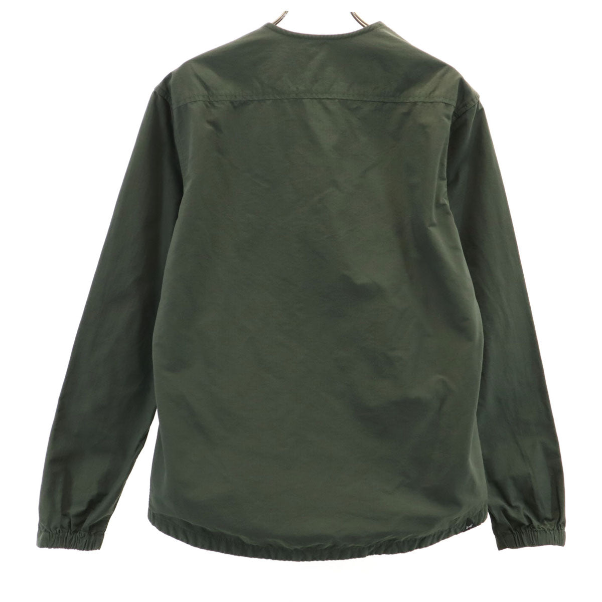 DENHAM デンハム 長袖 FUTURE ノーカラーシャツ XS カーキ メンズ
