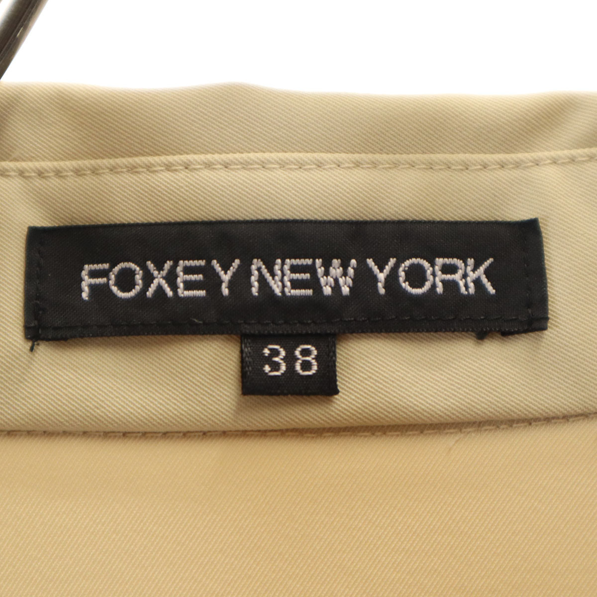 FOXEY NEW YORK フォクシーニューヨーク 日本製 ジャケット 38 ベージュ レディース