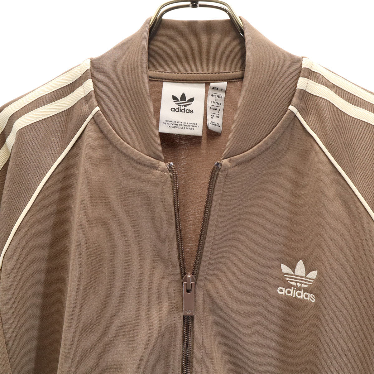 未使用 adidas アディダス トレフォイルロゴ トラックジャケット 上下 セットアップ L ベージュ系 ジャージ メンズ