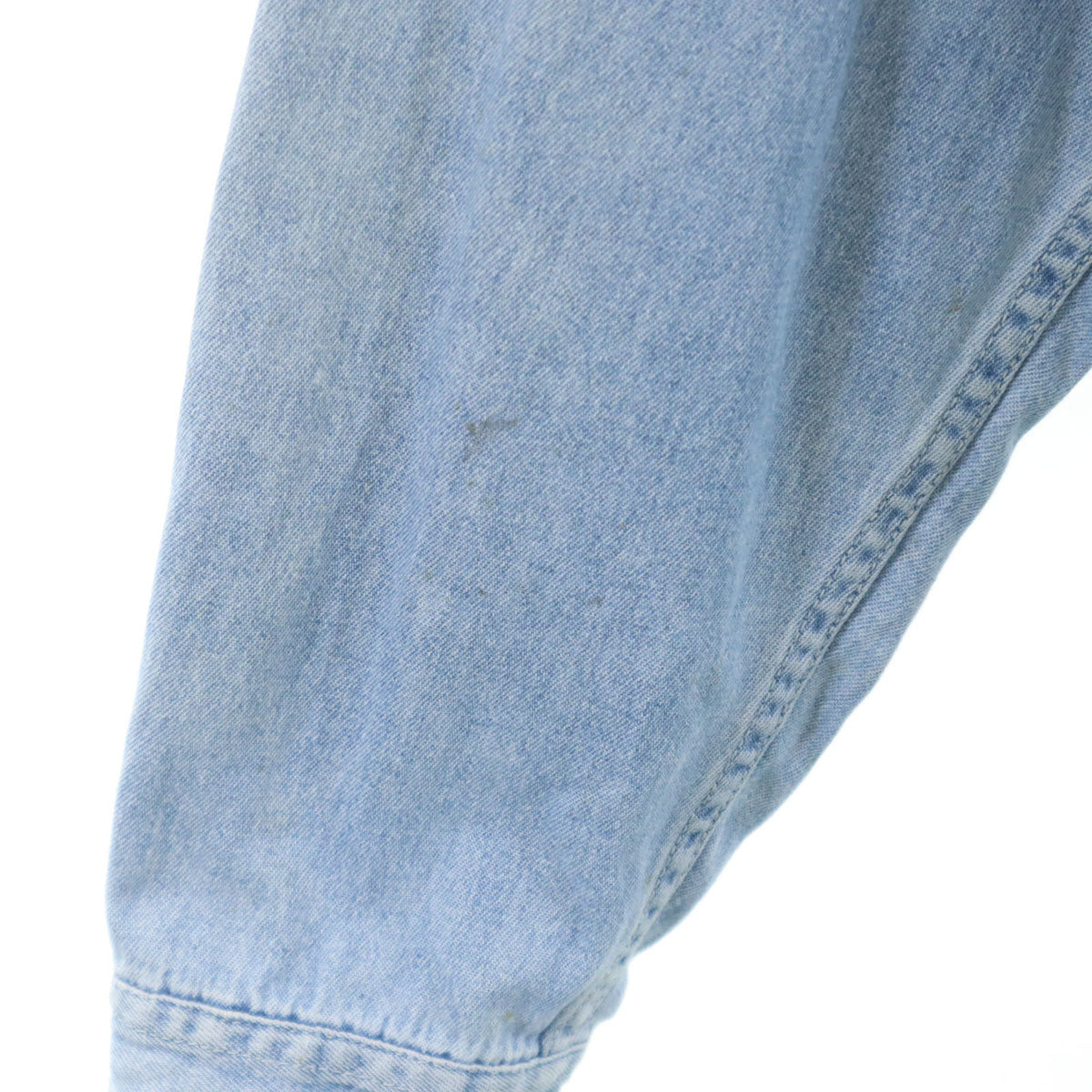 Levi's リーバイス 90s オールド 猫目ボタン オレンジタブ 長袖 コットンシャツ XL ブルー メンズ