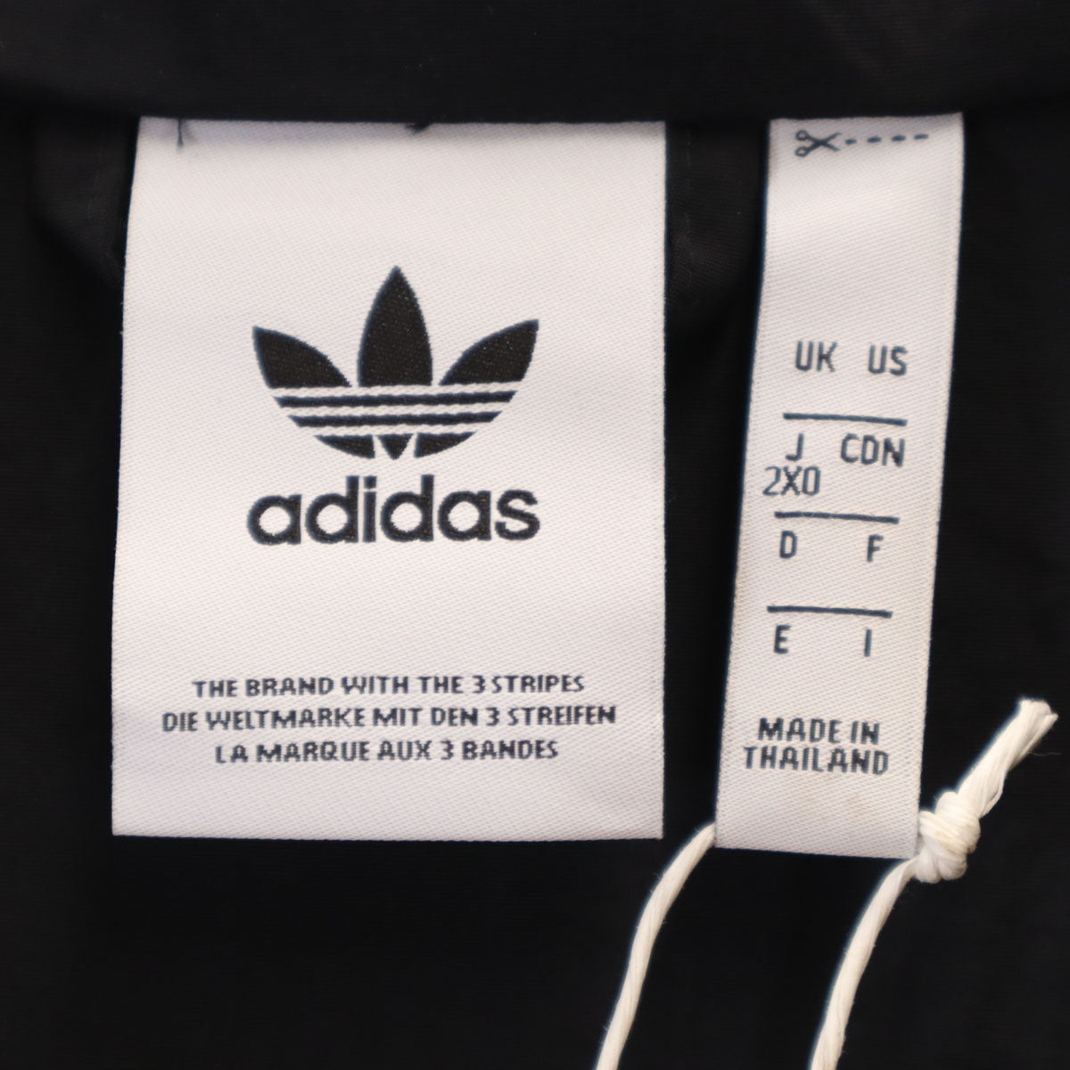 adidas アディダス 未使用 ナイロンジャケット 2XO ブラック タグ付き メンズ